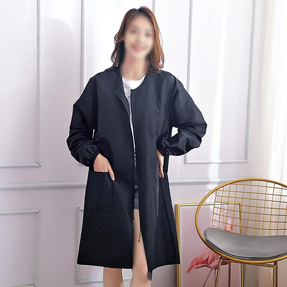 Polyester Fabric Salon Smock Professional Stylist Jacket Waterproof Haircut Cape - Picture 6 of 6
